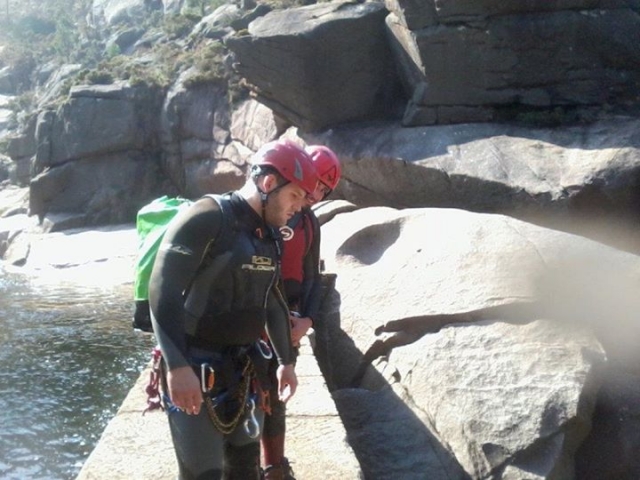 preparados para el barranco